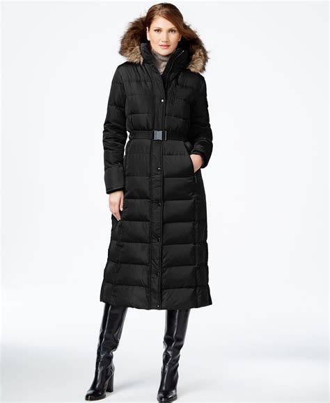 michael kors down maxi coat